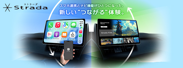 スマホ連携とナビ機能がひとつになった、新しいつながる体験。