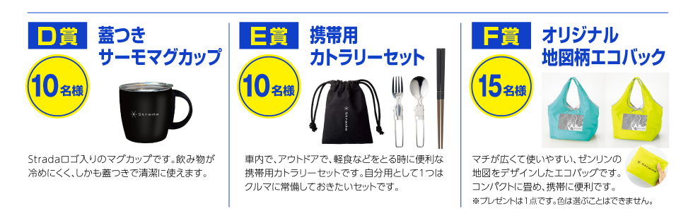 「つながるナビ」ストラーダクイズ大会！D賞からF賞