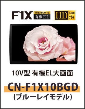 10V型 有機EL大画面カーナビステーションCN-F1X10BGD