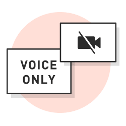 Web会議を「音声のみ」に切り替え