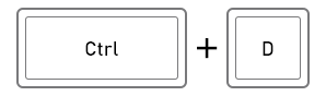 Ctrl+D