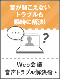 Web会議 音声トラブル解決術