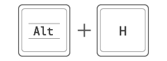 Alt+H