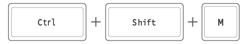 Ctrl+Shift+M