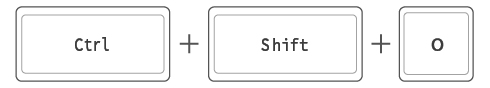 Ctrl+Shift+O